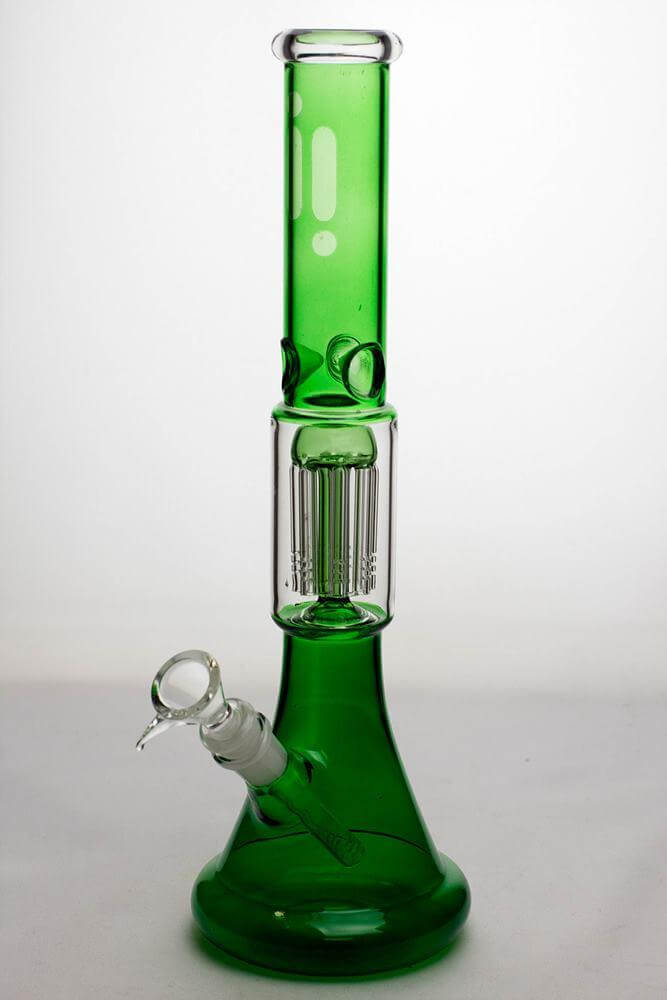 
                  
                    Load image into Gallery viewer, 14&amp;quot; Infyniti 8-arm Percolator Colored Tube Beaker Bong
                  
                