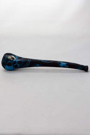 
                  
                    Load image into Gallery viewer, 9&amp;quot; Silicone graphic printed hand pipe with metal bowl
                  
                