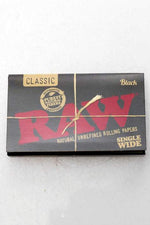 RAW Black Natural Unrefined Rolling Paper - Legit Accessories