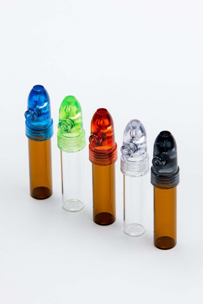 Snuff Vial for Powdery Substances Colored 1.5" - Legit Accessories