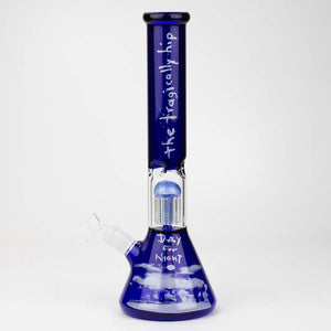 
                  
                    Load image into Gallery viewer, THE TRAGICALLY HIP-15.5&amp;quot; blue glass water pipe with single percolator by Infyniti - Legit Accessories
                  
                
